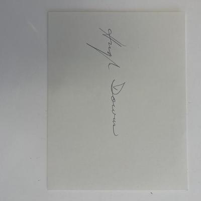 Newscaster Hugh Downs original signature