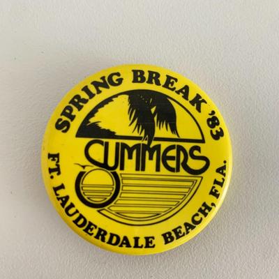 Summers Spring Break '85 Ft. Lauderdale vintage pin