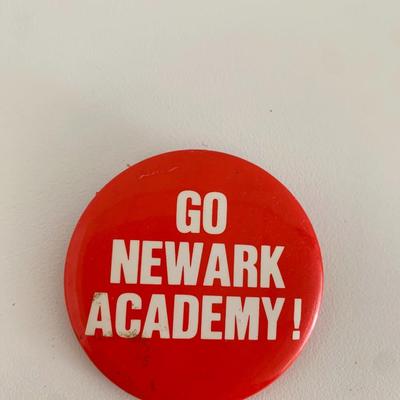 Go Newark Academy vintage pin
