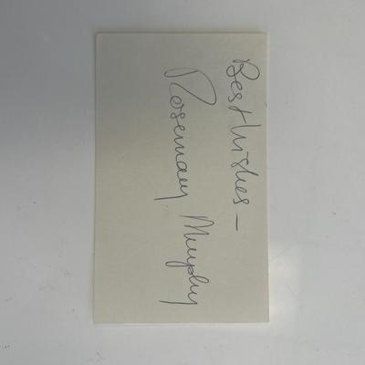 Actress Rosemary Murphy original signature