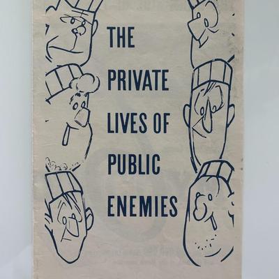 The Private Lives Of Public Enemies unsigned program