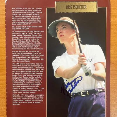 Kris Tschetter signed LGPA profile page
