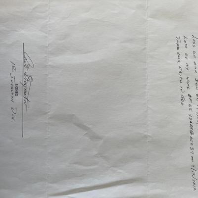 signed note