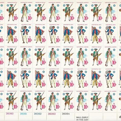 Early American Military Uniform Stamps