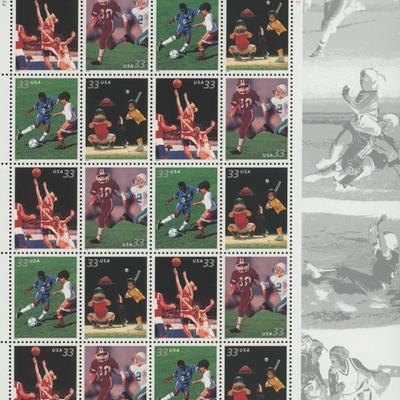 Youth Team Sports, Full Sheet of 20