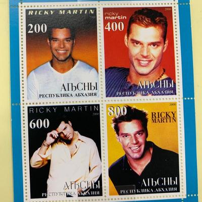 Ricky Martin collectors stamp set