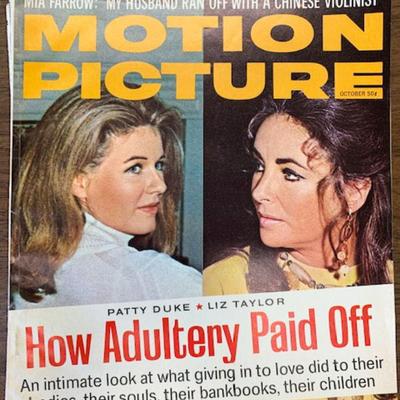 Motion Picture Magazine 1958- Patty Duke and Liz Taylor-