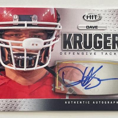 Dave Kruger signed 2013 Sage Hit #A145  trading card