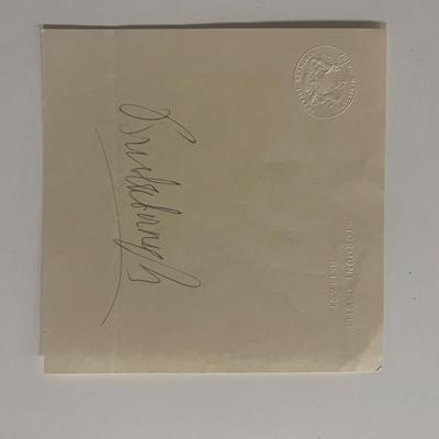 Basil Brooke, 1st Viscount Brookeborough signed envelope