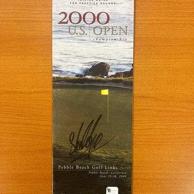 2000 Pebble Beach 100th U.S. Open Championship Stuart Applebysigned program - Global Authenticated