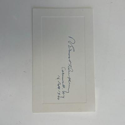 R. Ernest Duprey original signature