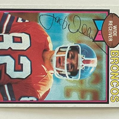 Denver Broncos Jack Dolbin 1979 Topps #484 signed trading card