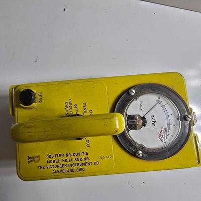 Cold War Era Civil Defense Radiation Detection Kit – CDV-715 CDV-750 Pen Charger and Dosimeter