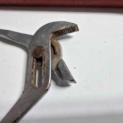 Lot of 2 Pliers – Channel Lock and 10" Pipe Wrench USA Made