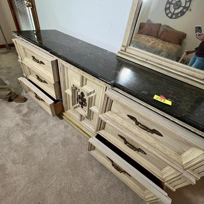 Lot 291 70s White Chest of Drawers
