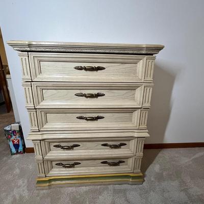 Lot 291 70s White Chest of Drawers