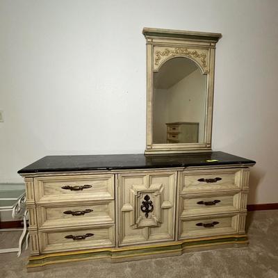 Lot 291 70s White Chest of Drawers