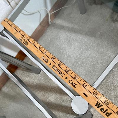 Lot 293 Chrome square stacking tables