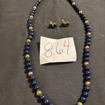 Necklace With Clip Earrings