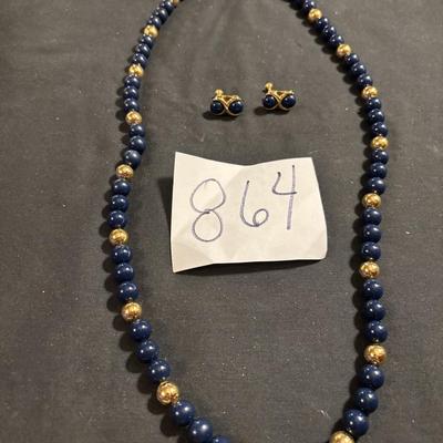 Necklace With Clip Earrings