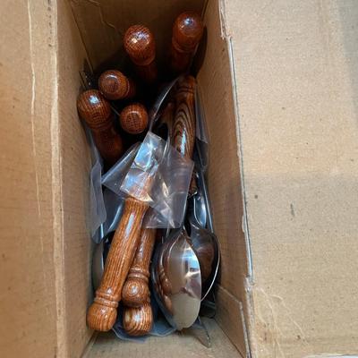 Lot 319 Lot of Bamboo Style Flatware