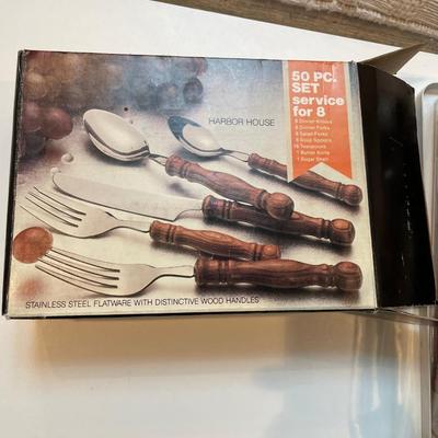 Lot 319 Lot of Bamboo Style Flatware
