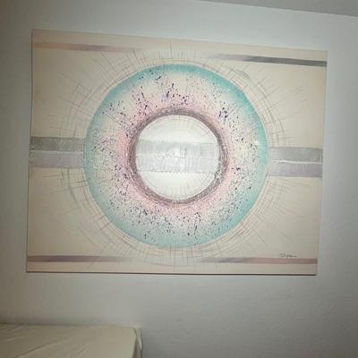 Lot 326 Vintage 80s Oil Painting