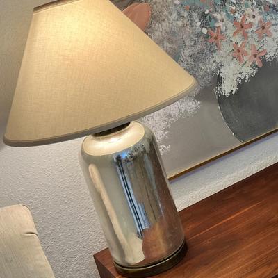 Lot 329 Neat Mercury Glass Lamp