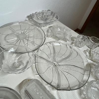 Lot 338 BIG lot of Clear Glass
