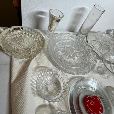 Lot 338 BIG lot of Clear Glass