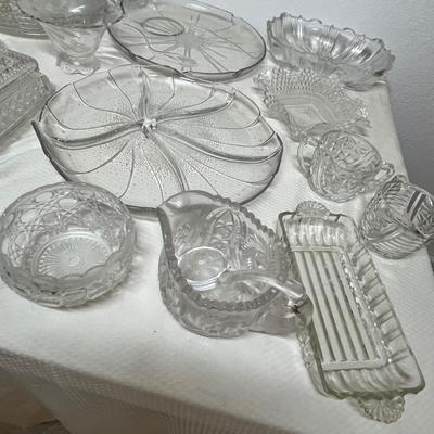 Lot 338 BIG lot of Clear Glass