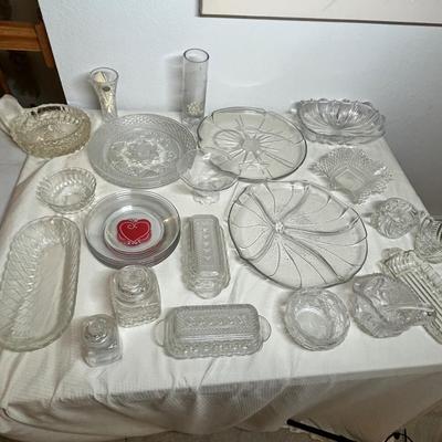 Lot 338 BIG lot of Clear Glass