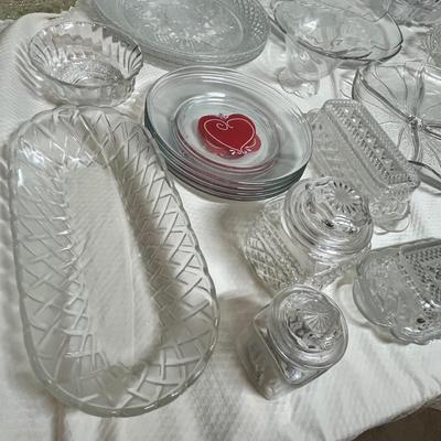 Lot 338 BIG lot of Clear Glass
