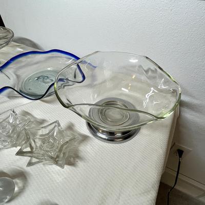 Lot 340 Lot of Clear glass items