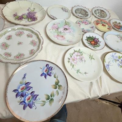Lot 342 Large lot of Hand Painted Porcelain