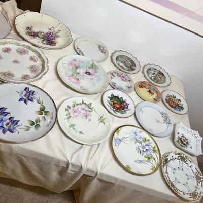 Lot 342 Large lot of Hand Painted Porcelain