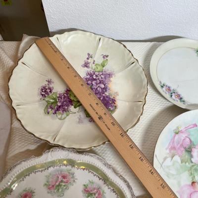 Lot 342 Large lot of Hand Painted Porcelain