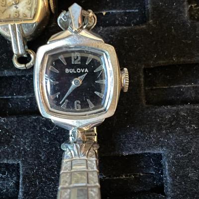 Lot Vintage Watches - Bulova Rolled Gold, Elgin Gold Filled, Timex,
