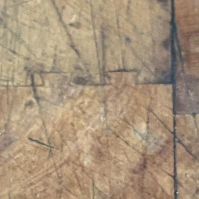 Lot 348 Antique Butcher Block