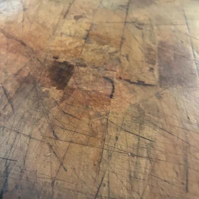 Lot 348 Antique Butcher Block