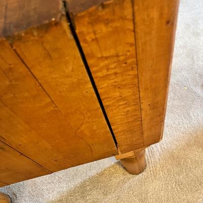 Lot 348 Antique Butcher Block