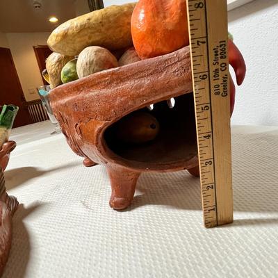 Lot 368 Mexico Pottery fish w/ fruits