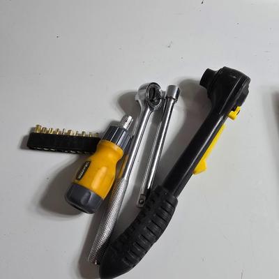 Mixed Mechanics Tool Lot – Ratchets Drivers Bits and Extension