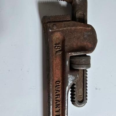 Two Heavy Duty Pipe Wrenches – 14" and 18"