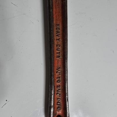 Two Heavy Duty Pipe Wrenches – 14" and 18"