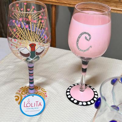 Lot 375 Fun Wine Stems