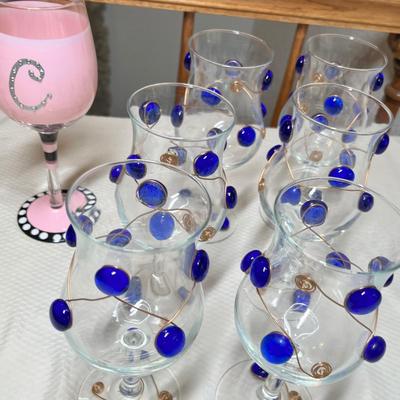 Lot 375 Fun Wine Stems