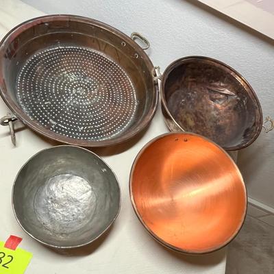 Lot 382 Large Copper items