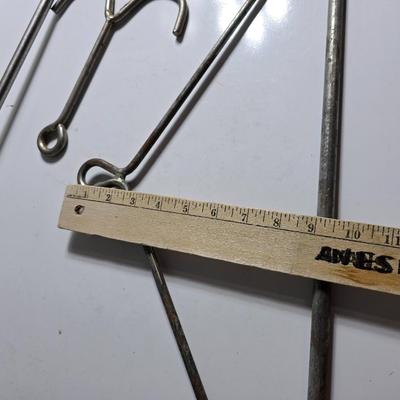 Vintage Meat Hook & Pulley Lot – Butcher or Farm Tools