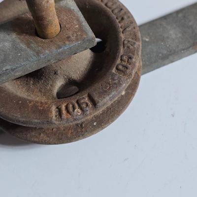 Vintage Meat Hook & Pulley Lot – Butcher or Farm Tools